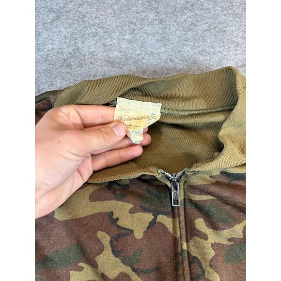Vintage 80s Sears Fieldmaster Camo Vest Men XL Tall Camouflage Woodland Military - Picture 5 of 8
